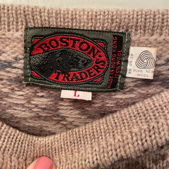 Vintage Boston Traders 100% Wool Sweater - Picture 4 of 6